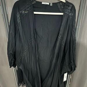 Dex Women's Black Lace Robe